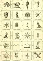 An illustration from Heraldry illustrated. Being a short account of the origin and history of heraldry and an explanation of its nature, with practical directions for drawing and painting coats of arms, to which is added a glossary of the terms used in the science of heraldry .. (1897)