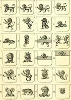 An illustration from Heraldry illustrated. Being a short account of the origin and history of heraldry and an explanation of its nature, with practical directions for drawing and painting coats of arms, to which is added a glossary of the terms used in the science of heraldry .. (1897)