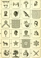 An illustration from Heraldry illustrated. Being a short account of the origin and history of heraldry and an explanation of its nature, with practical directions for drawing and painting coats of arms, to which is added a glossary of the terms used in the science of heraldry .. (1897)