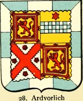 An illustration from The heraldry of the Stewarts : with notes on all the males of the family, descriptions of the arms, plates and pedigrees (1906)