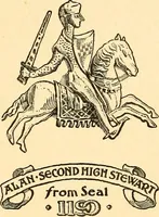 An illustration from The heraldry of the Stewarts : with notes on all the males of the family, descriptions of the arms, plates and pedigrees (1906)