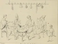 An illustration from Herculanum et Pompéi, recueil général des peintures, bronzes, mosaïques, etc., découverts jusqu'à ce jour, et reproduits d'apreès Le antichita di Ercolano, Il Museo borbonico, et tous les ouvrages analogues (1870)