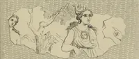 An illustration from Herculanum et Pompéi, recueil général des peintures, bronzes, mosaïques, etc., découverts jusqu'à ce jour, et reproduits d'apreès Le antichita di Ercolano, Il Museo borbonico, et tous les ouvrages analogues (1870)