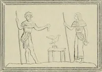 An illustration from Herculanum et Pompéi, recueil général des peintures, bronzes, mosaïques, etc., découverts jusqu'à ce jour, et reproduits d'apreès Le antichita di Ercolano, Il Museo borbonico, et tous les ouvrages analogues (1870)