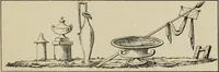An illustration from Herculanum et Pompéi, recueil général des peintures, bronzes, mosaïques, etc., découverts jusqu'à ce jour, et reproduits d'apreès Le antichita di Ercolano, Il Museo borbonico, et tous les ouvrages analogues (1870)
