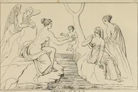 An illustration from Herculanum et Pompéi, recueil général des peintures, bronzes, mosaïques, etc., découverts jusqu'à ce jour, et reproduits d'apreès Le antichita di Ercolano, Il Museo borbonico, et tous les ouvrages analogues (1870)