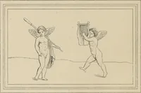 An illustration from Herculanum et Pompéi, recueil général des peintures, bronzes, mosaïques, etc., découverts jusqu'à ce jour, et reproduits d'apreès Le antichita di Ercolano, Il Museo borbonico, et tous les ouvrages analogues (1870)