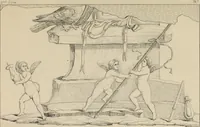 An illustration from Herculanum et Pompéi, recueil général des peintures, bronzes, mosaïques, etc., découverts jusqu'à ce jour, et reproduits d'apreès Le antichita di Ercolano, Il Museo borbonico, et tous les ouvrages analogues (1870)