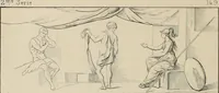 An illustration from Herculanum et Pompéi, recueil général des peintures, bronzes, mosaïques, etc., découverts jusqu'à ce jour, et reproduits d'apreès Le antichita di Ercolano, Il Museo borbonico, et tous les ouvrages analogues (1870)