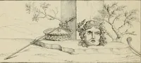 An illustration from Herculanum et Pompéi, recueil général des peintures, bronzes, mosaïques, etc., découverts jusqu'à ce jour, et reproduits d'apreès Le antichita di Ercolano, Il Museo borbonico, et tous les ouvrages analogues (1870)