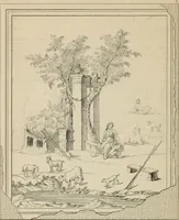 An illustration from Herculanum et Pompéi, recueil général des peintures, bronzes, mosaïques, etc., découverts jusqu'à ce jour, et reproduits d'apreès Le antichita di Ercolano, Il Museo borbonico, et tous les ouvrages analogues (1870)