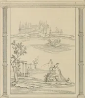 An illustration from Herculanum et Pompéi, recueil général des peintures, bronzes, mosaïques, etc., découverts jusqu'à ce jour, et reproduits d'apreès Le antichita di Ercolano, Il Museo borbonico, et tous les ouvrages analogues (1870)
