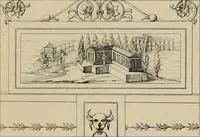 An illustration from Herculanum et Pompéi, recueil général des peintures, bronzes, mosaïques, etc., découverts jusqu'à ce jour, et reproduits d'apreès Le antichita di Ercolano, Il Museo borbonico, et tous les ouvrages analogues (1870)