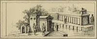 An illustration from Herculanum et Pompéi, recueil général des peintures, bronzes, mosaïques, etc., découverts jusqu'à ce jour, et reproduits d'apreès Le antichita di Ercolano, Il Museo borbonico, et tous les ouvrages analogues (1870)