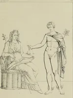 An illustration from Herculanum et Pompéi, recueil général des peintures, bronzes, mosaïques, etc., découverts jusqu'à ce jour, et reproduits d'apreès Le antichita di Ercolano, Il Museo borbonico, et tous les ouvrages analogues (1870)