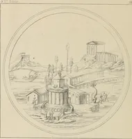 An illustration from Herculanum et Pompéi, recueil général des peintures, bronzes, mosaïques, etc., découverts jusqu'à ce jour, et reproduits d'apreès Le antichita di Ercolano, Il Museo borbonico, et tous les ouvrages analogues (1870)
