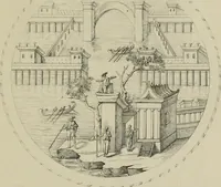 An illustration from Herculanum et Pompéi, recueil général des peintures, bronzes, mosaïques, etc., découverts jusqu'à ce jour, et reproduits d'apreès Le antichita di Ercolano, Il Museo borbonico, et tous les ouvrages analogues (1870)