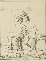 An illustration from Herculanum et Pompéi, recueil général des peintures, bronzes, mosaïques, etc., découverts jusqu'à ce jour, et reproduits d'apreès Le antichita di Ercolano, Il Museo borbonico, et tous les ouvrages analogues (1870)