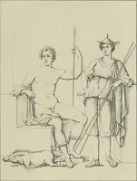 An illustration from Herculanum et Pompéi, recueil général des peintures, bronzes, mosaïques, etc., découverts jusqu'à ce jour, et reproduits d'apreès Le antichita di Ercolano, Il Museo borbonico, et tous les ouvrages analogues (1870)