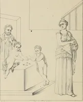 An illustration from Herculanum et Pompéi, recueil général des peintures, bronzes, mosaïques, etc., découverts jusqu'à ce jour, et reproduits d'apreès Le antichita di Ercolano, Il Museo borbonico, et tous les ouvrages analogues (1870)