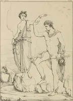 An illustration from Herculanum et Pompéi, recueil général des peintures, bronzes, mosaïques, etc., découverts jusqu'à ce jour, et reproduits d'apreès Le antichita di Ercolano, Il Museo borbonico, et tous les ouvrages analogues (1870)