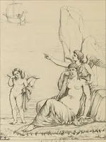 An illustration from Herculanum et Pompéi, recueil général des peintures, bronzes, mosaïques, etc., découverts jusqu'à ce jour, et reproduits d'apreès Le antichita di Ercolano, Il Museo borbonico, et tous les ouvrages analogues (1870)