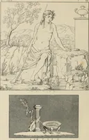 An illustration from Herculanum et Pompéi, recueil général des peintures, bronzes, mosaïques, etc., découverts jusqu'à ce jour, et reproduits d'apreès Le antichita di Ercolano, Il Museo borbonico, et tous les ouvrages analogues (1870)
