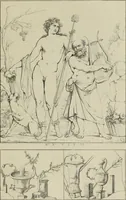 An illustration from Herculanum et Pompéi, recueil général des peintures, bronzes, mosaïques, etc., découverts jusqu'à ce jour, et reproduits d'apreès Le antichita di Ercolano, Il Museo borbonico, et tous les ouvrages analogues (1870)