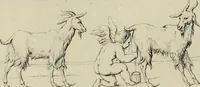 An illustration from Herculanum et Pompéi, recueil général des peintures, bronzes, mosaïques, etc., découverts jusqu'à ce jour, et reproduits d'apreès Le antichita di Ercolano, Il Museo borbonico, et tous les ouvrages analogues (1870)