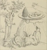 Picture 75 of 140 from Herculanum et Pompéi, recueil général des peintures, bronzes, mosaïques, etc., découverts jusqu'à ce jour, et reproduits d'apreès Le antichita di Ercolano, Il Museo borbonico, et tous les ouvrages analogues (1870), leaf 181
