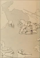 An illustration from Herculanum et Pompéi, recueil général des peintures, bronzes, mosaïques, etc., découverts jusqu'à ce jour, et reproduits d'apreès Le antichita di Ercolano, Il Museo borbonico, et tous les ouvrages analogues (1870)