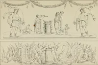 Picture 18 of 140 from Herculanum et Pompéi, recueil général des peintures, bronzes, mosaïques, etc., découverts jusqu'à ce jour, et reproduits d'apreès Le antichita di Ercolano, Il Museo borbonico, et tous les ouvrages analogues (1870), leaf 55