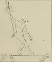 An illustration from Herculanum et Pompéi, recueil général des peintures, bronzes, mosaïques, etc., découverts jusqu'à ce jour, et reproduits d'apreès Le antichita di Ercolano, Il Museo borbonico, et tous les ouvrages analogues (1870)