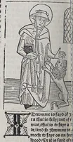 Picture 10 of 13 from Here begynneth the legende named in Latyn Legenda aurea, : that is to say in Englysshe the Golden legende : for lyke as passeth golde in valewe al other metallys, soo thys legende excedeth all other bokes, leaf 590