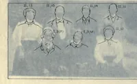 An illustration from Heredity of skin color in negro-white crosses. With appendix, being abridgement of field-notes, chiefly of Florence H. Danielson (1913)