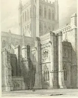 An illustration from The history and antiquities of the cathedral church of Hereford : illustrated by a series of engravings of views, elevations, and plans of that edifice, with biographical anecdotes of eminent persons connected with the establishment (1831)