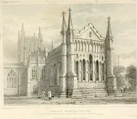An illustration from The history and antiquities of the cathedral church of Hereford : illustrated by a series of engravings of views, elevations, and plans of that edifice, with biographical anecdotes of eminent persons connected with the establishment (1831)