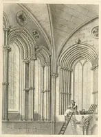 An illustration from The history and antiquities of the cathedral church of Hereford : illustrated by a series of engravings of views, elevations, and plans of that edifice, with biographical anecdotes of eminent persons connected with the establishment (1831)