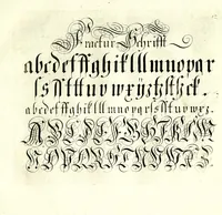 An illustration from Herleitung der Current-Schrift (1700)