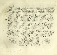 An illustration from Herleitung der Current-Schrift (1700)