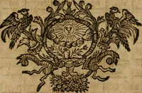 An illustration from Hermetischer Triumph-Bogen, auf zweyen Wunder-Säulen der grossen und kleinen Welt bevestiget : das ist, zwey Tractätlein von der wahren, ewigen und einigen Weisheit zu des Menschen zeitlichem und ewigem Wohlseyn : das erste, genannt Cabbala mystica naturae, handelnd von dem feurigen Liebes-Saltze der göttlichen Barmhertzigkeit, sonst genannt lapis philosophorum : und das zweyte, Occulta occultissime, handelnd von der ersten materia lapidis philosophorum, und von dem Menschen, sonderlich aber von ihrer Reinigung, um sie zu dem Endzweck der Weisheit zu befördern (1741)