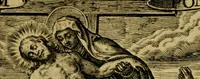 An illustration from Heroinæ nobilissimæ Ioannæ Darc Lotharingæ : vvlgo avrelianensis pvelleæ historia, ex variis grauissimæ atque incorruptissimæ fidei scriptoribus excerpta. Eiusdem mauortice Virginis Innocentia a calumniis vaindicata (1612)