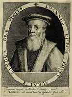 An illustration from Heroologia Anglica : hoc est clarissimorum et doctissimorum : aliqout [sic] Anglorum, qui floruerunt ab anno Cristi. M.D. vsq[ue] ad presentem annum M.D.C.XX viuae effigies vitae et elogia : duobus tomis (1620)