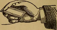 An illustration from Herrmann's wizards' manual; a practical treatise on coin tricks (1916)