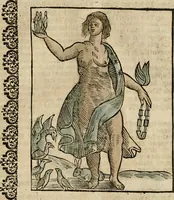 An illustration from Herrn Caesaris Ripa von Perusien, Ritters von St. Mauritio und Lazaro [et]c., Erneuerte Iconologia, oder, Bildersprach : worinen allerhand anmuhtige Aussbildungen ... erkläret werden (1669)