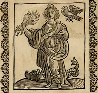 An illustration from Herrn Caesaris Ripa von Perusien, Ritters von St. Mauritio und Lazaro [et]c., Erneuerte Iconologia, oder, Bildersprach : worinen allerhand anmuhtige Aussbildungen ... erkläret werden (1669)