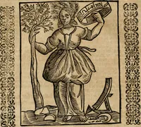 An illustration from Herrn Caesaris Ripa von Perusien, Ritters von St. Mauritio und Lazaro [et]c., Erneuerte Iconologia, oder, Bildersprach : worinen allerhand anmuhtige Aussbildungen ... erkläret werden (1669)