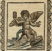 An illustration from Herrn Caesaris Ripa von Perusien, Ritters von St. Mauritio und Lazaro [et]c., Erneuerte Iconologia, oder, Bildersprach : worinen allerhand anmuhtige Aussbildungen ... erkläret werden (1669)