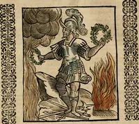An illustration from Herrn Caesaris Ripa von Perusien, Ritters von St. Mauritio und Lazaro [et]c., Erneuerte Iconologia, oder, Bildersprach : worinen allerhand anmuhtige Aussbildungen ... erkläret werden (1669)