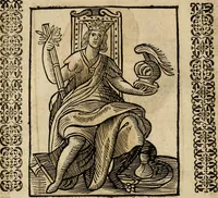 An illustration from Herrn Caesaris Ripa von Perusien, Ritters von St. Mauritio und Lazaro [et]c., Erneuerte Iconologia, oder, Bildersprach : worinen allerhand anmuhtige Aussbildungen ... erkläret werden (1669)